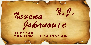 Nevena Jokanović vizit kartica